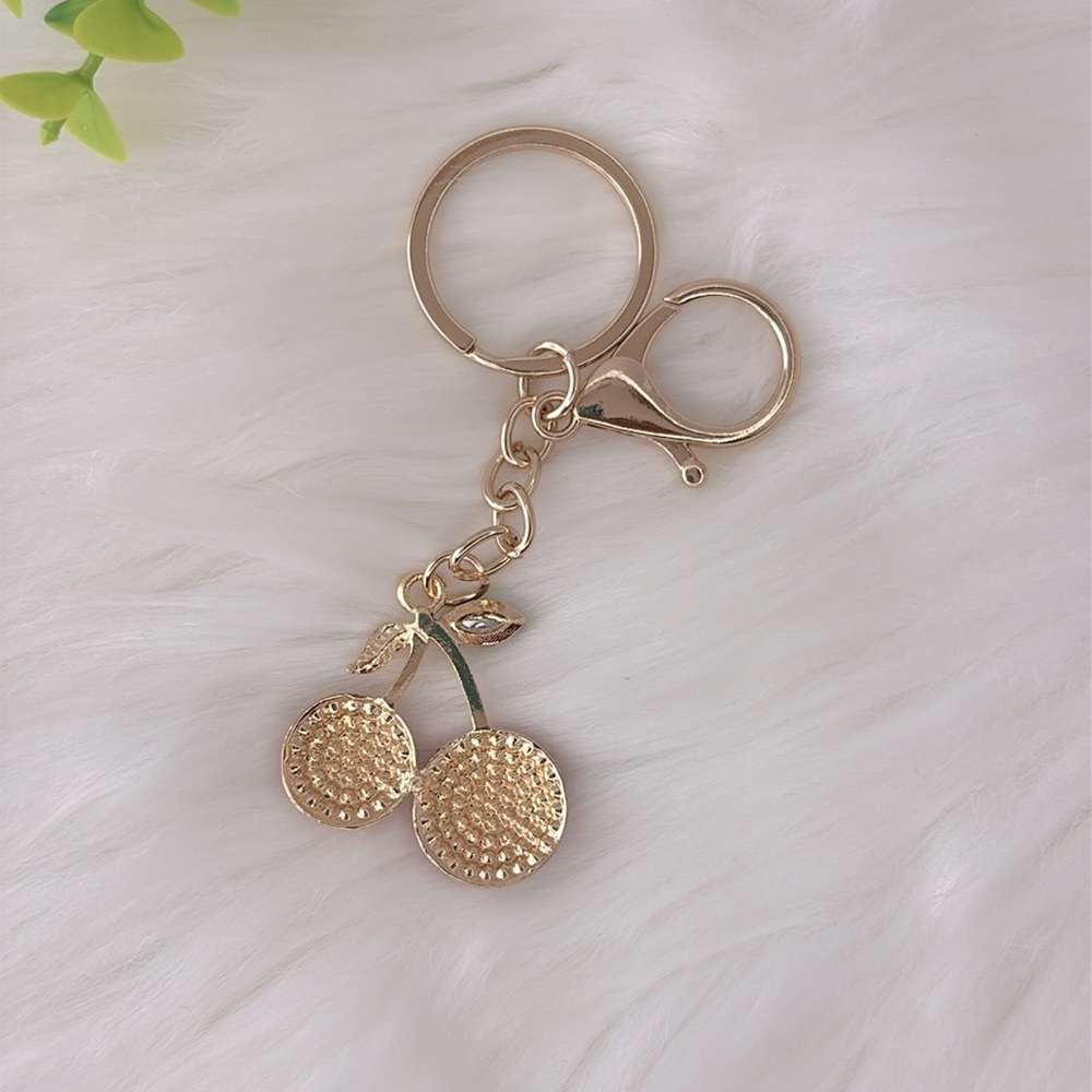 Cherry Rhinestone Bag Charm/‎ Keychain Accessory - Picture 5 of 6